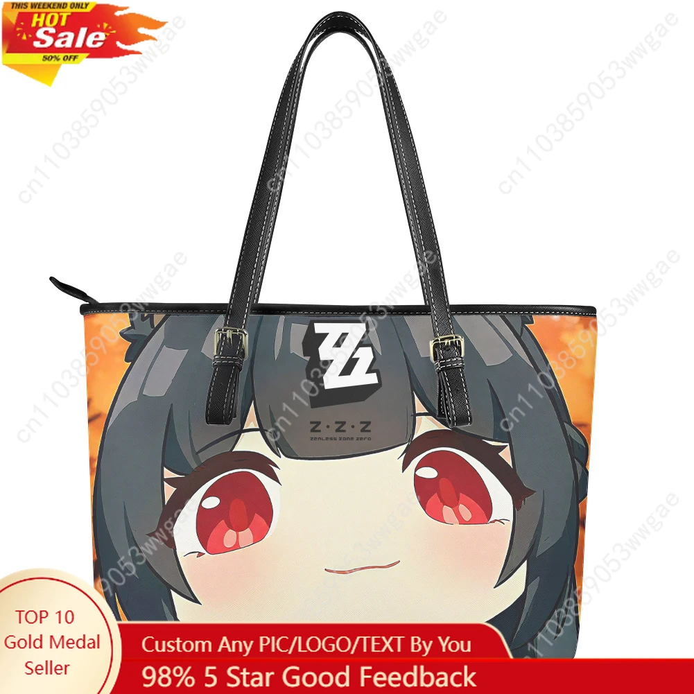 

Absolute Zone Zero Handbag Womens Vintage Personalized Tote Bag Shoulder Bag Business Leather Purse Travel Customized Bag Gift