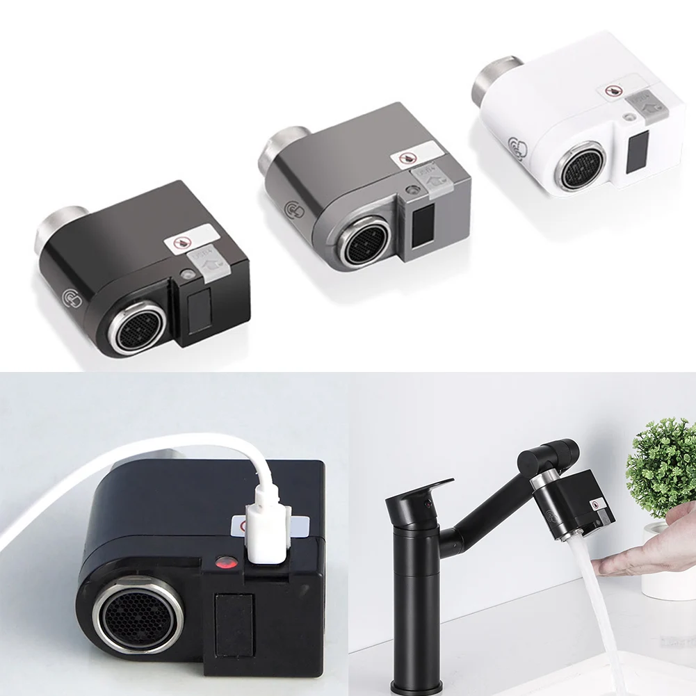 1pc Sensor For Faucet Infrared Induction Water Saver Smart Overflow Faucet Sensor IPX6 Waterproof Touch-Free Dual Sensing Sensor