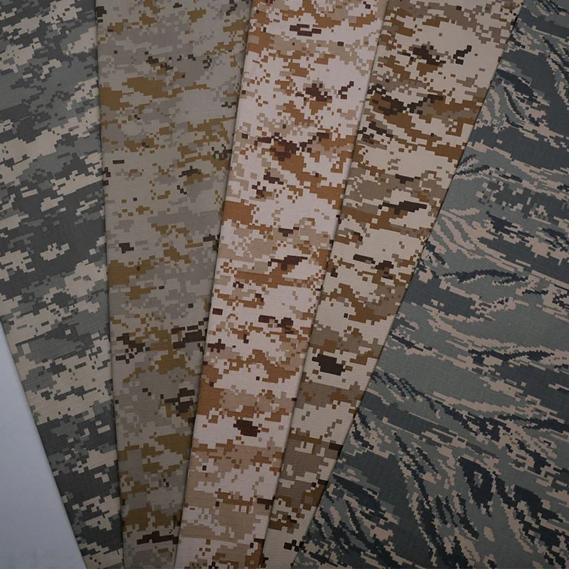 50x150cm Outdoor Camouflage Clothing Anti-Tear Plaid Polyester Cotton Blend Fabric Bag Python Patterned Camouflage Material Home