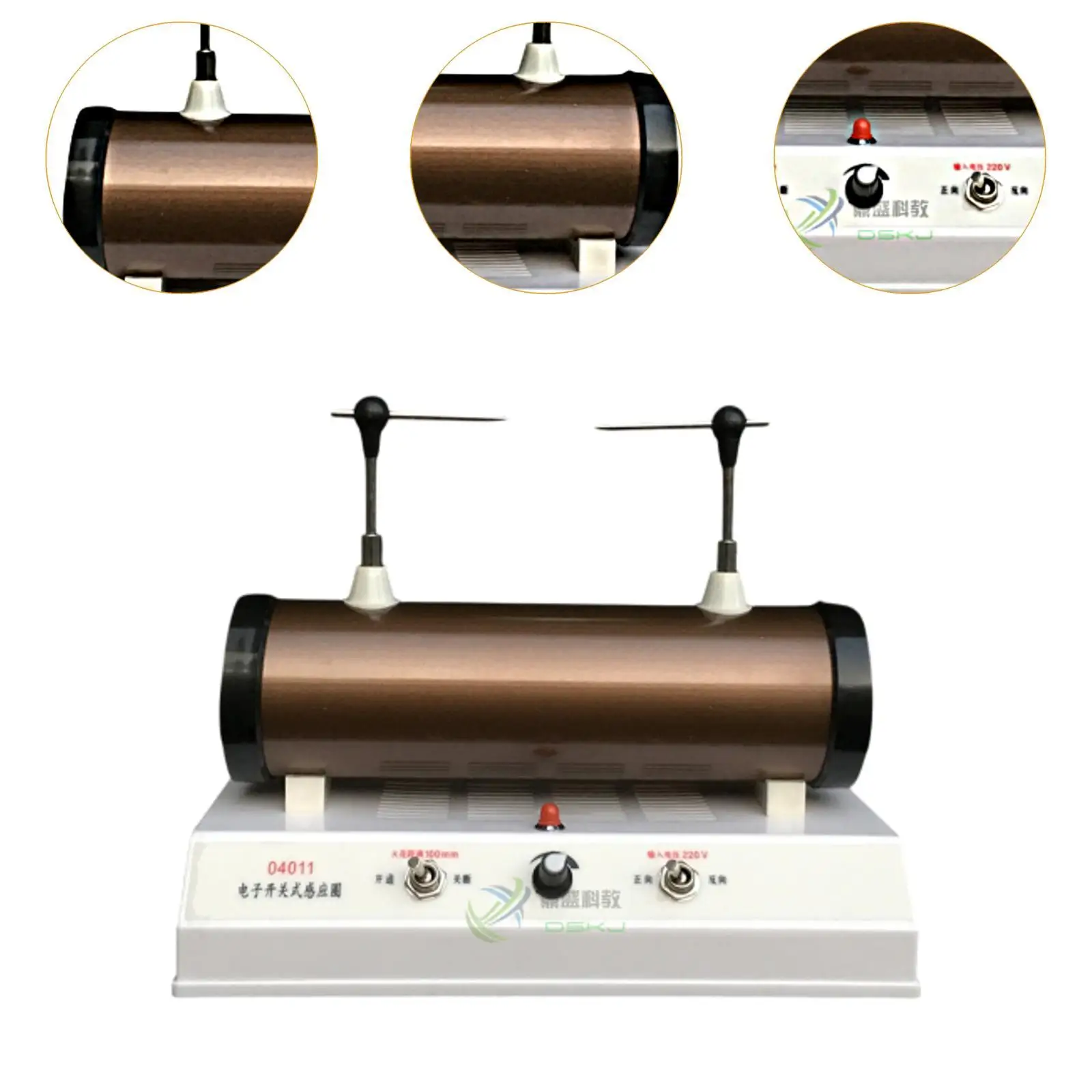 Electronic Induction Coil Science Kit Physical Experiment Instrument for Lab Cathode Ray Tubes Low-pressure Discharge Tubes
