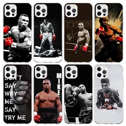 Mike Tyson Boxer Man Phone Case For iPhone 17 Air 16 15 Pro Max 14 Plus 13 Mini 12 11 Cover 7 8 SE Silicone Shell Print Fundas 1
