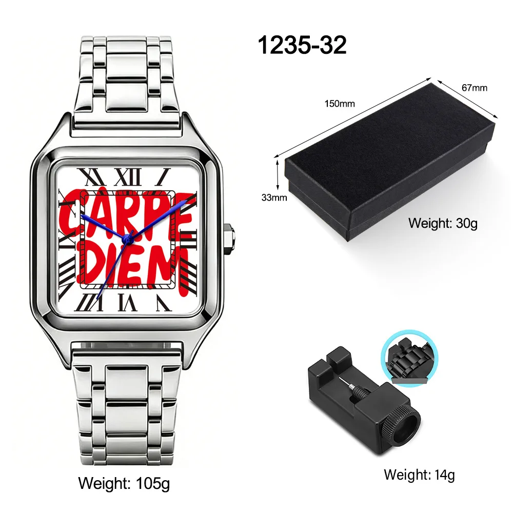 Original Graffiti-Schrift Innovativer Quarz-Chronograph für Herren Klassische Stahluhren Personalisiertes Business-Innovationsdesign AAA-Uhr