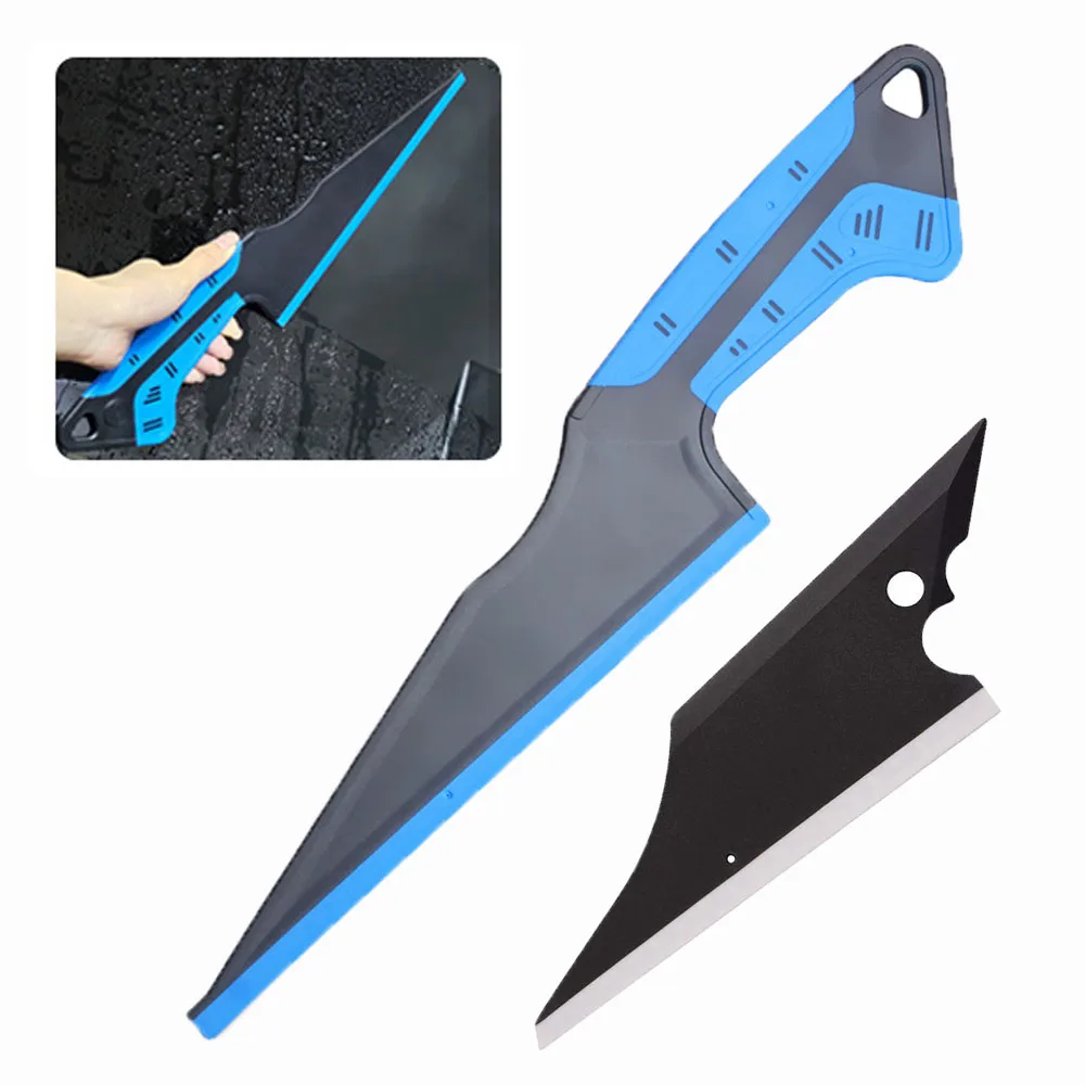 38cm Integrated Rubber Wiper Magnet Water Squeegee Widened Window Tint Cleaning Tool Rubber Scraper for Windshield Water Remover