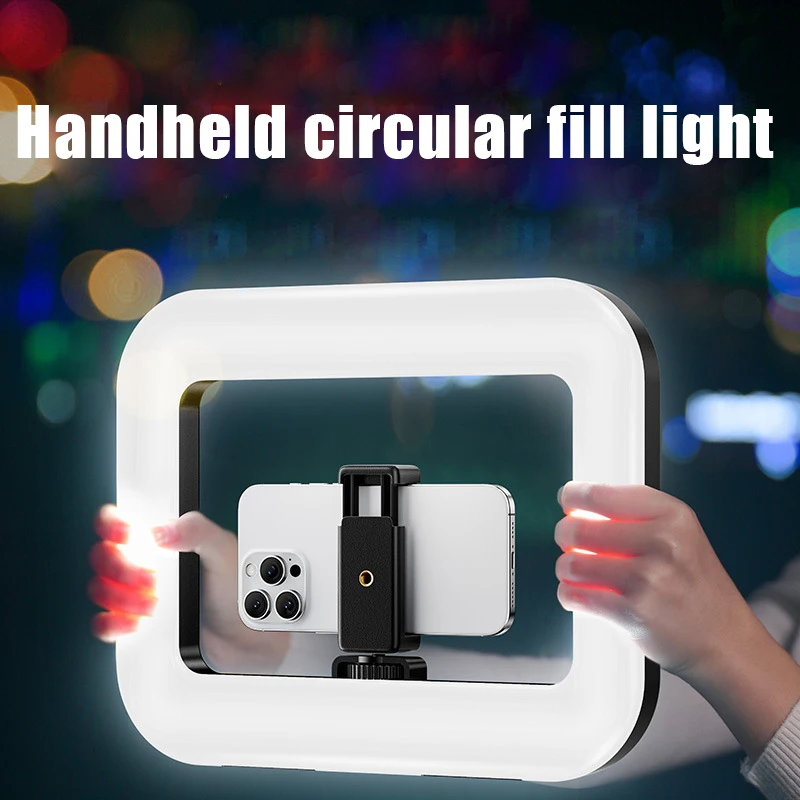 

Ручной кольцевой светильник U3600: 95+ CRI, 2800–6500 К, 7200 мАч, Type-C, для видеосъемки, красоты, ювелирных изделий, 3 комплекта