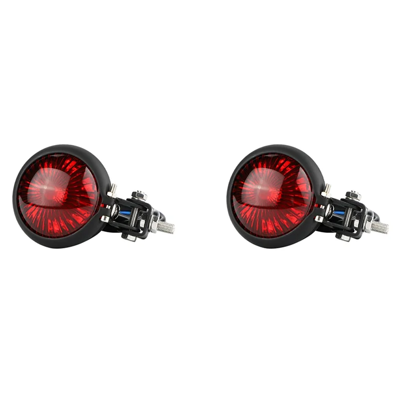 

R4-2X Motorcycle Tail Light LED Rear Brake Lamp For Cruiser Cafe Racer Bobber Chooper