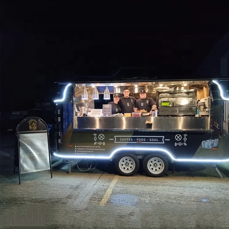 

Factory Direct-Sale Food Trailer Food Truck Purchase Airstream Camping Trailer Food Boba Tea