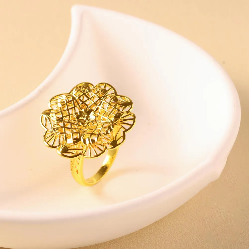 خاتم مجوف منحوت 5A، خاتم منقوش عتيق عصري ورائع، مناسب لإعطاء الهدايا للصديقات أثناء المهرجانات