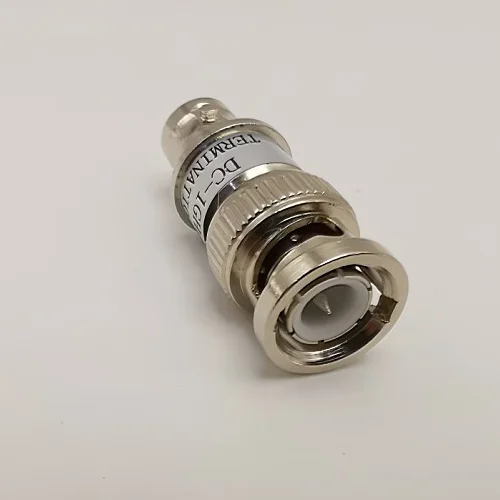 BNC przebijający obciscyloskop BNC męski na żeński 50 omów impedancji Adapter BNC Feed-Thru Termination