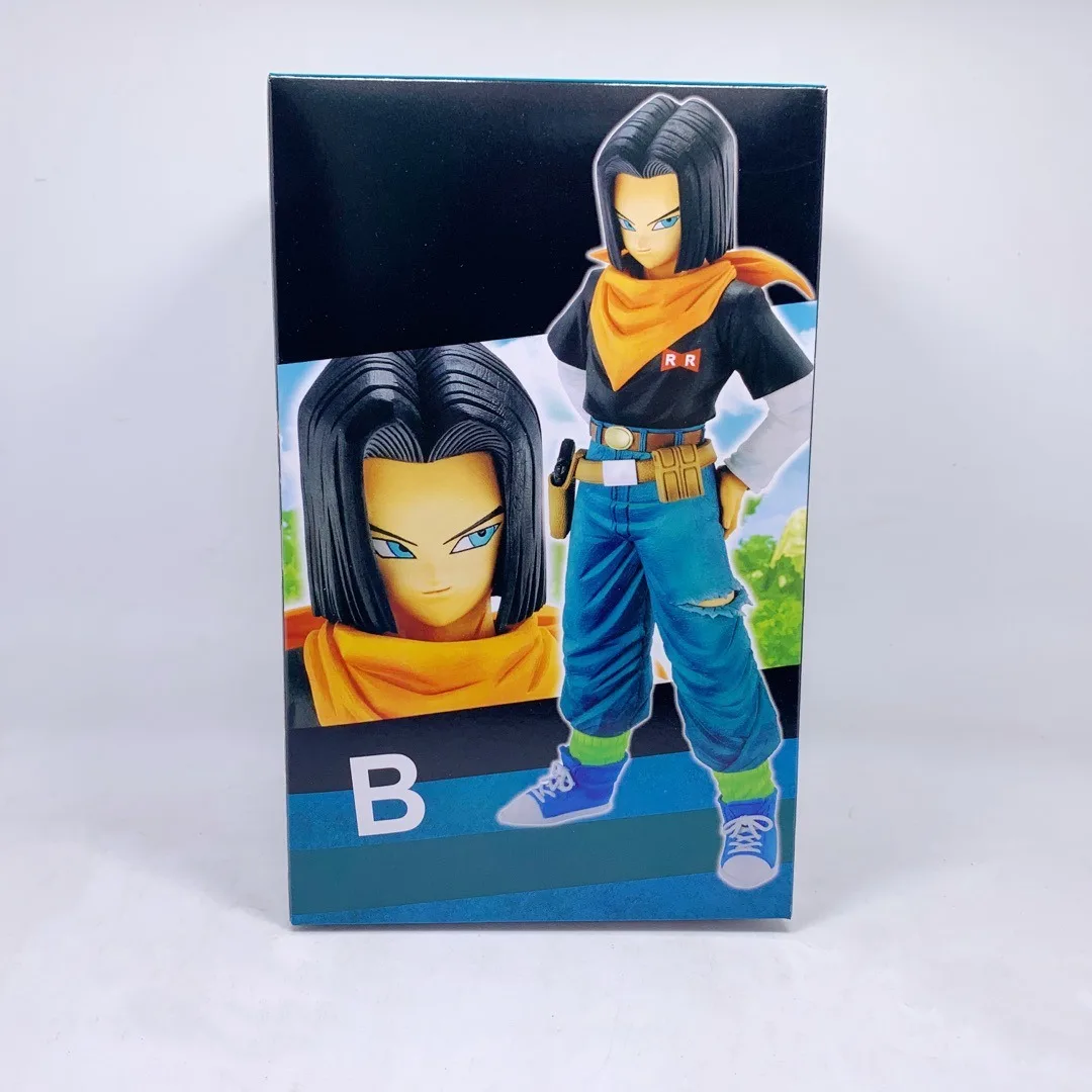 24CM Anime Dragon Ball Z Android 17 18 Figure Android 18 PVC Action Figures Collection Model Toys for Children Christmas Gifts