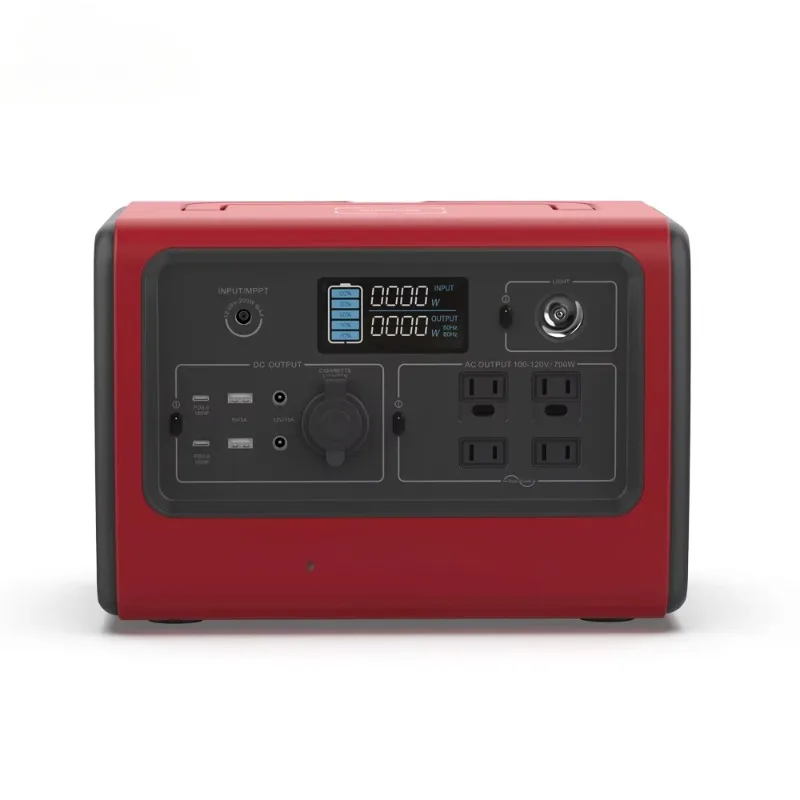 For 720Wh Spare Lithium Battery 110v 220v 1000w Emergency Energy Camp Portable Battery Power Bank with AC Socket