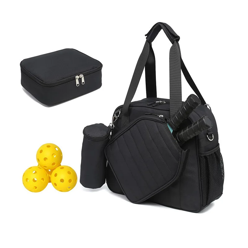 3 In 1 Pickleball Racket Bag with Separate Compartments for Dry Wet Waterproof Single-Shoulder Bag Independent Shoe Compartment