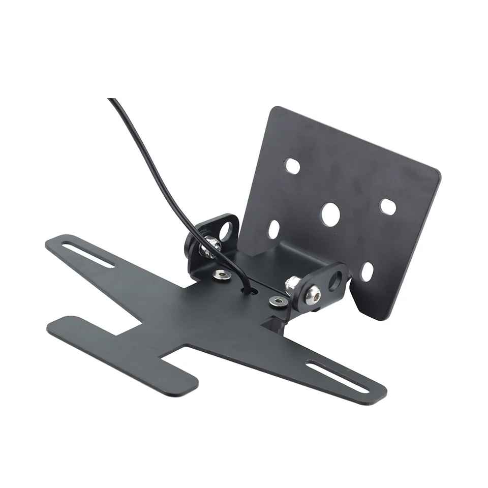 Motorcycle Foldable License Plate Holder Tail Eliminator with LED Accessories FOR QJMOTOR 800RR SRK800 SRK 800 RR RR800 600RS