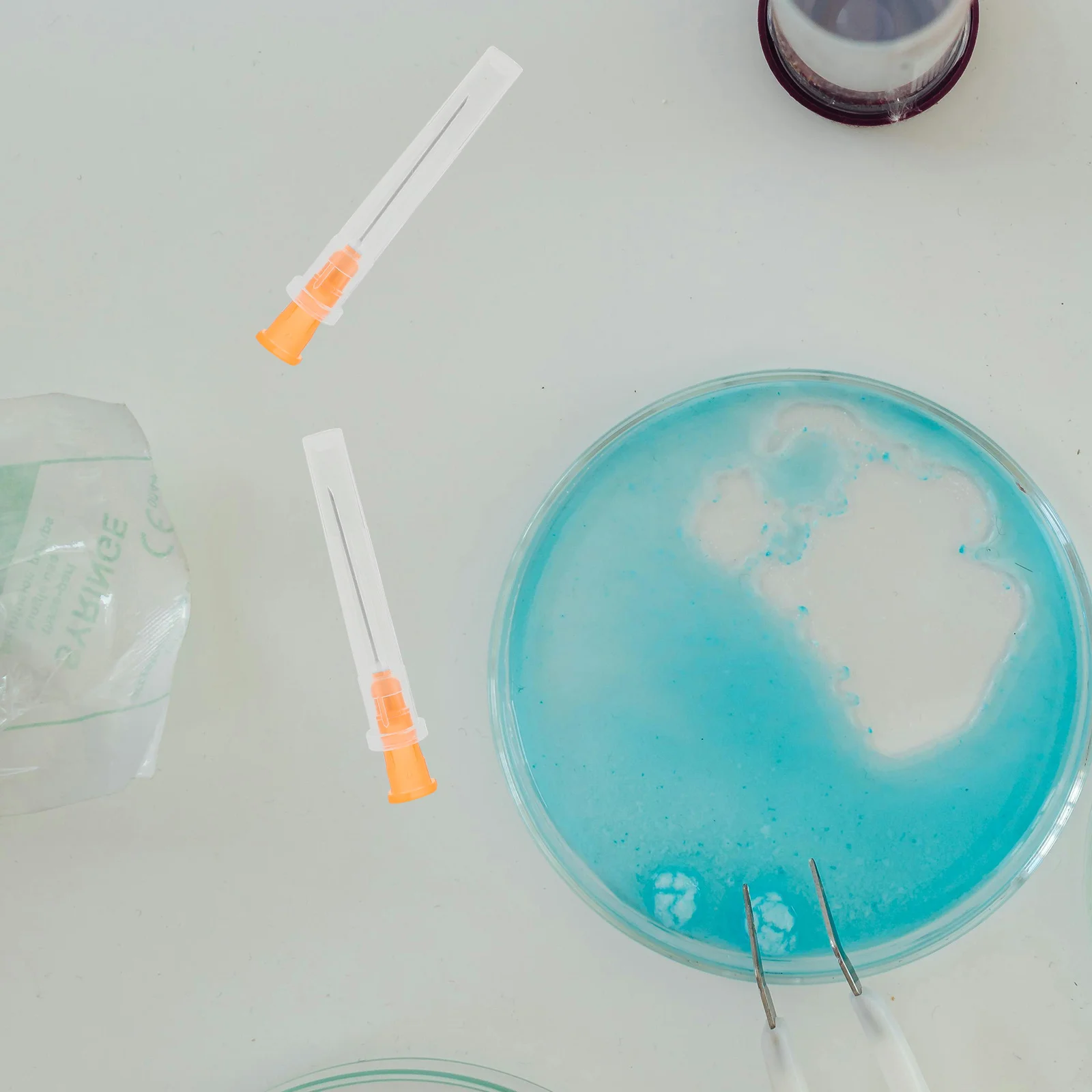 100Pcs Syringe Tip Dispensing Needles Laboratory Use 25 Gauge 1 Inch Injection Needles 25G 1 Inch Needle Dispensing Needle