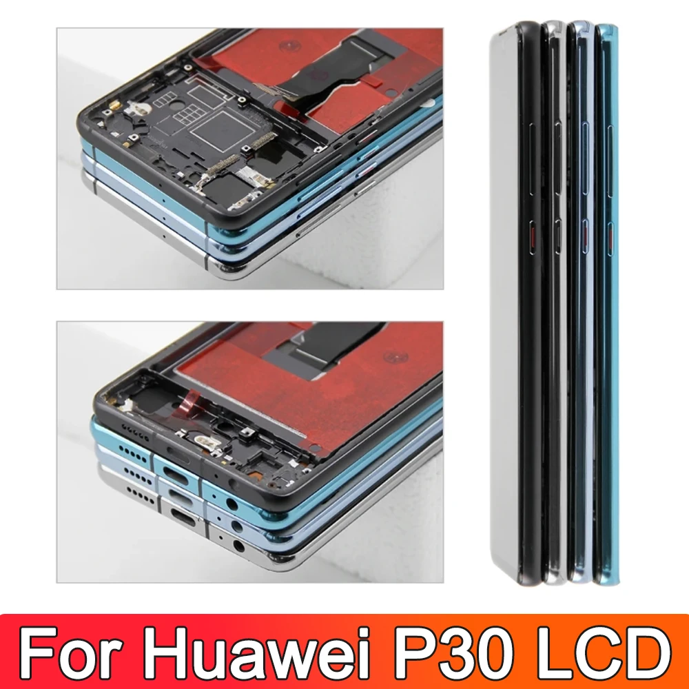 High quality P30 LCD Screen For Huawei P30 LCD ELE-L04 ELE-L29 ELE-L09 Touch Display Screen Replacement Digitizer Parts Assembly