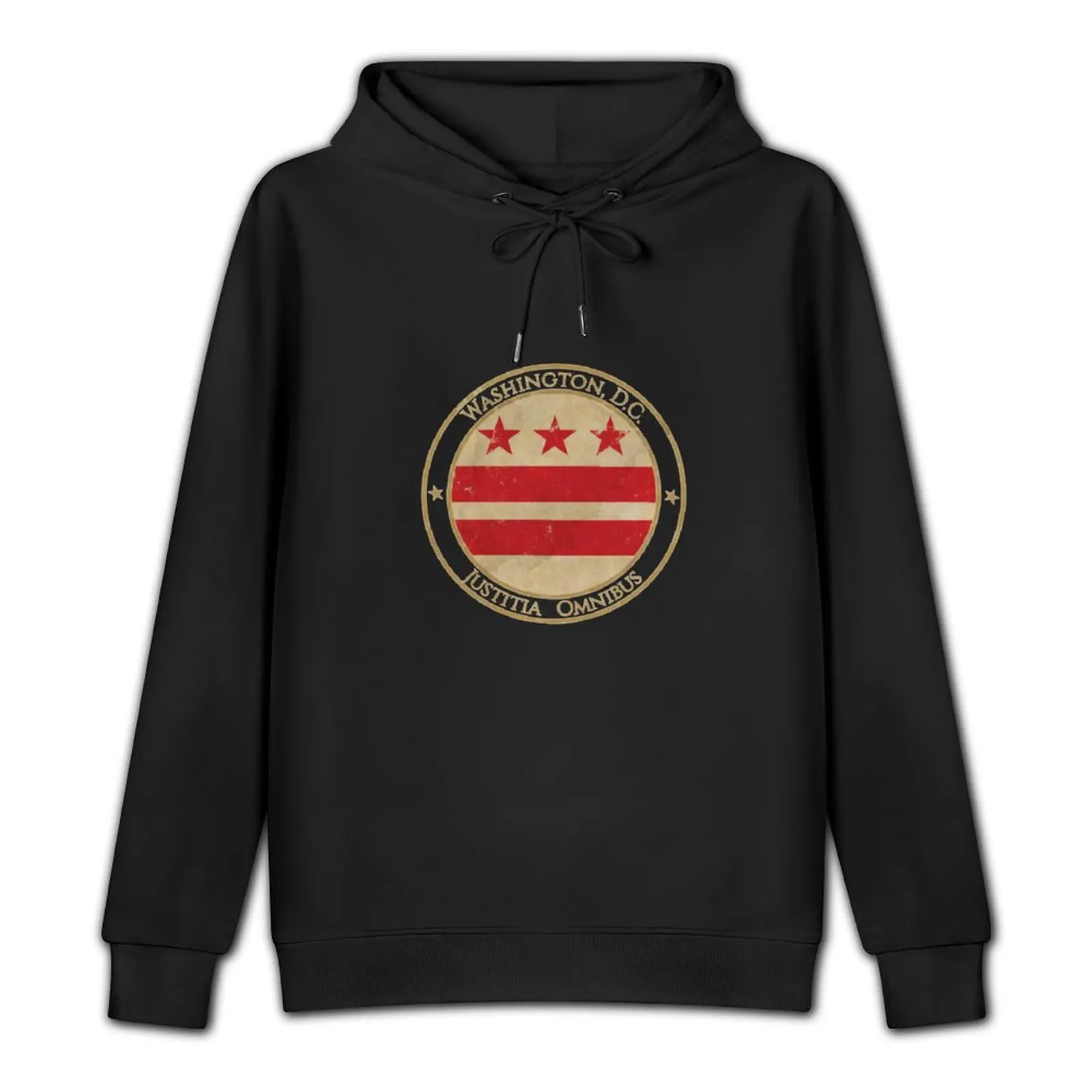 Vintage Washington DC USA United States of America American State Capital Flag Pullover Hoodie men's clothing pullover