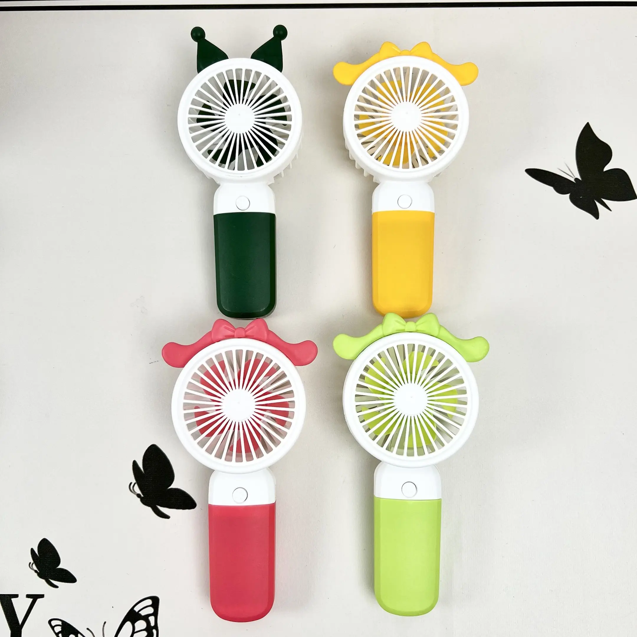 Portable Rechargeable Mini Pocket Fan with Battery Option, Cute Pet Design Handheld Fan Gift