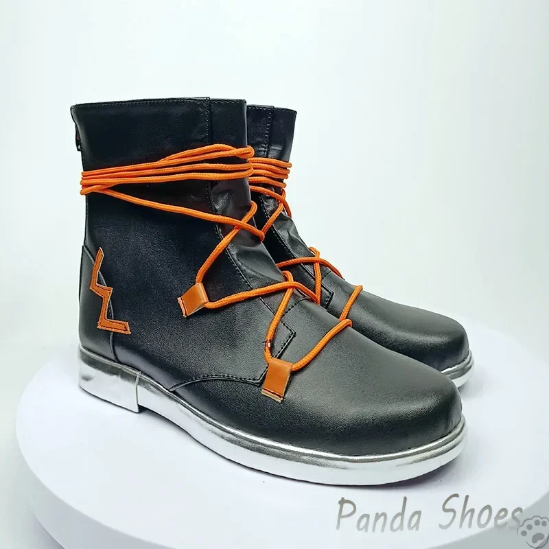 Valorant Yoru Scarpe Cosplay Anime Gioco Cos Stivali da ginnastica neri Yoru Costume cosplay Scarpe per feste di Halloween