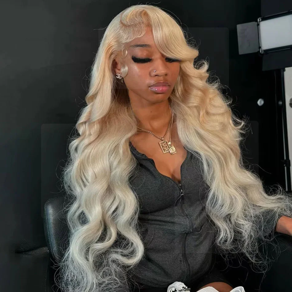 

613 Blonde Body Wave 13x6 Hd Lace Frontal Human Hair Wigs 30 Inch Colored 13x4 Lace Front Brazilian Wig For Women High Density