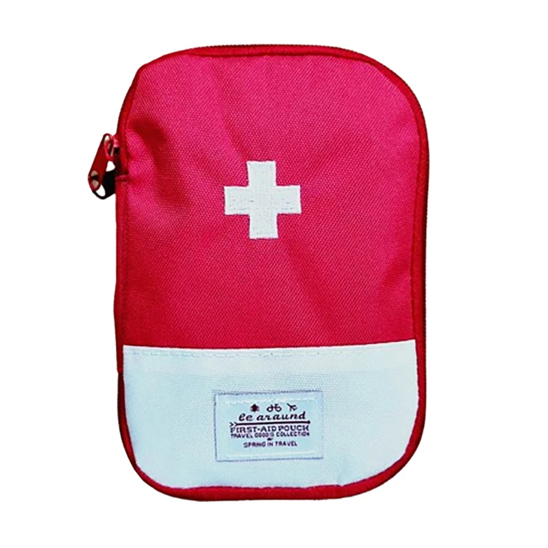 Portable First Aid Medical Kit Travel Outdoor Camping Emergency Medicine Storage Bag Travel Mini EDC Pouch Organizer Pill Case