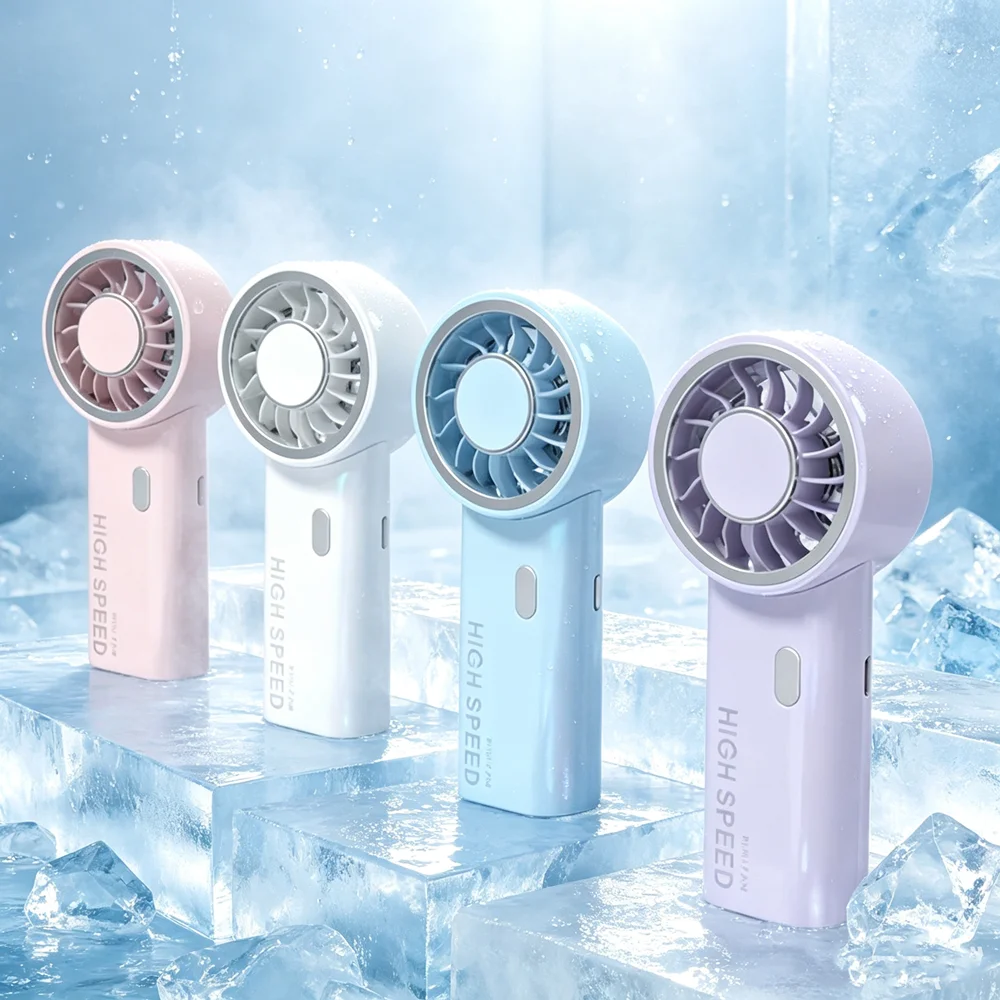 New Ultralight Mini Size Handheld Fan Portable Fan Air Cooler Pocket Fan Rechargeable for Travelling Shopping