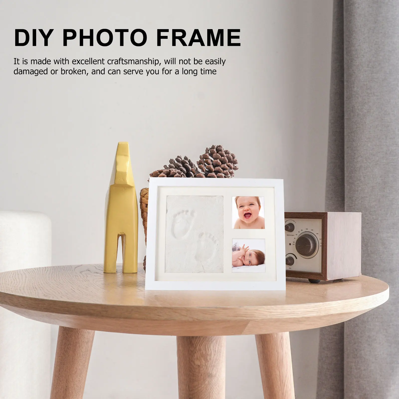 

1 Set Handprint Inkpad Diy Photo Frame Decor Creative s Handprint Display Holder For Home Bedroom Office Adornment