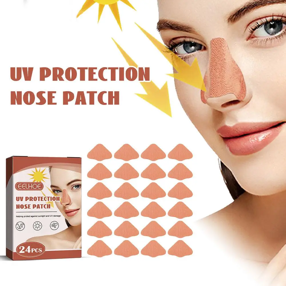 1/2 Packs Sun Nose Guard Sun Protection Nose Patch UV Nose Protection for Outdoor & Sports from Tanning, Cuttable & Breathable