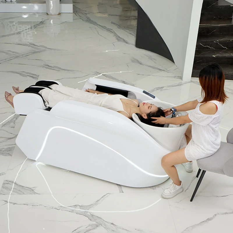 Professional Massage Chair Beauty Salon Shampoo Basin Stand Spa Bed Hair Stock Machine Aesthetic Thai Treatment Wash Shaving