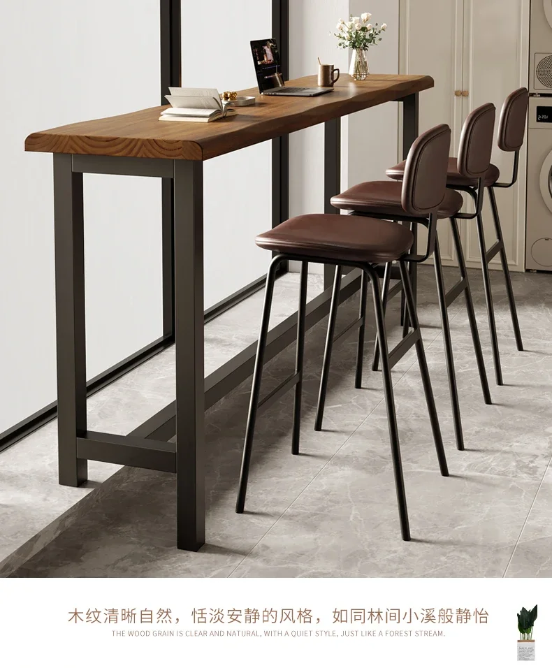 

Balcony Bedroom Bar Table Domestic Solid Wood Long Wine The Window Bar Table Senior Bistro Furniture Muebles De Cocina FYBT