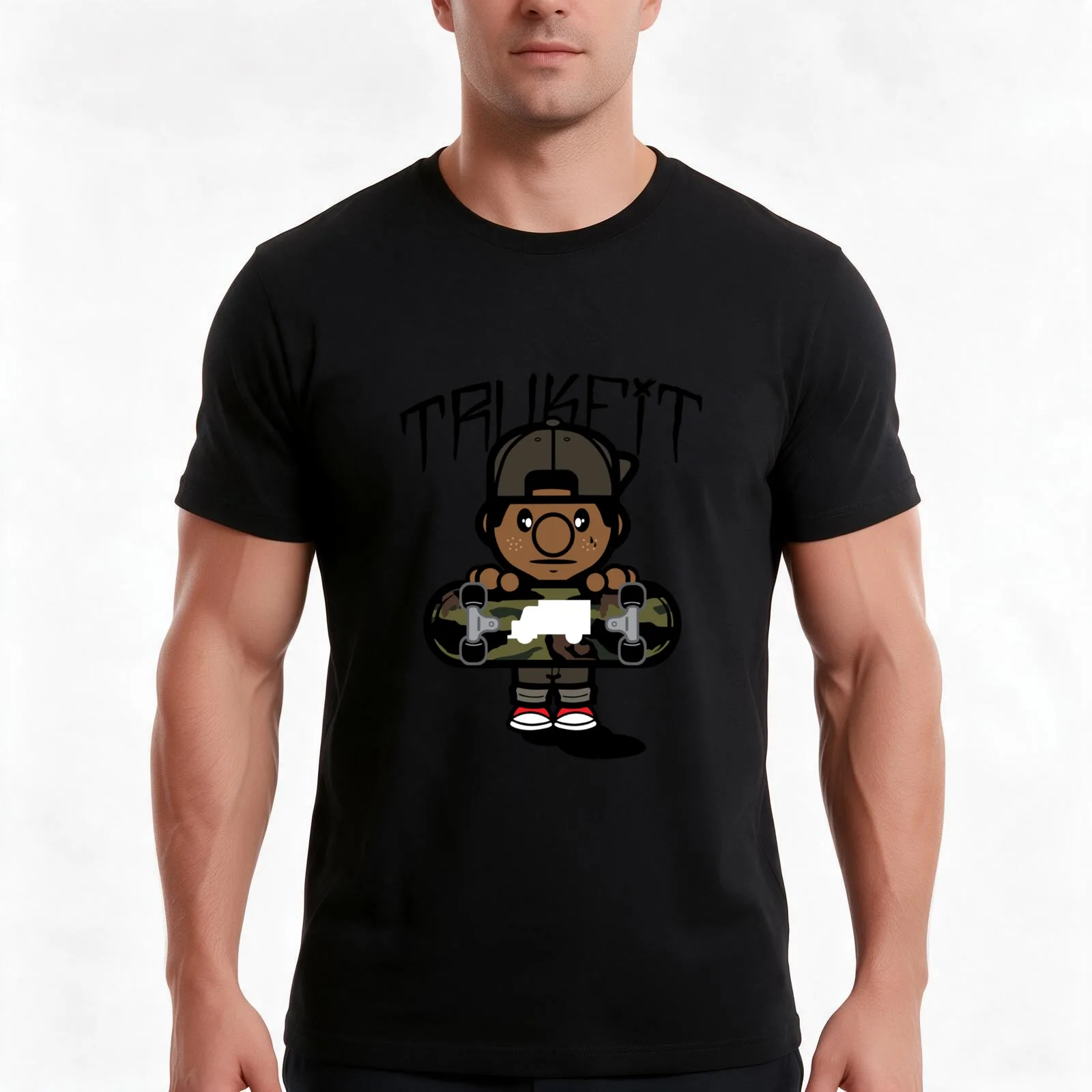 Camiseta de skate para hombre de la marca Trukfit, con estampado retro de Lil Wayne, camiseta de estilo vintage, prenda informal de verano para hombre y mujer.