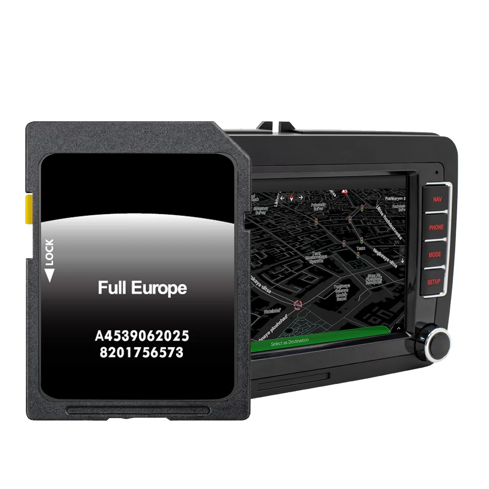 

A4539062025 for Smart Fortwo Forfour 453 mit Cool & Media Navigation Car 2025 GPS SD Card Sat Nav System Update full Europe Map