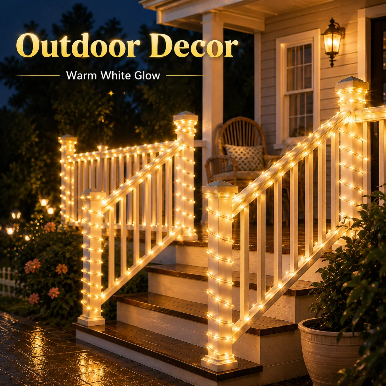 LED Rope Lights USB Powered 7/12/17/22M Ip54 Warm White Flexible Tube Lights for Garden Patio Christmas Halloween Decor