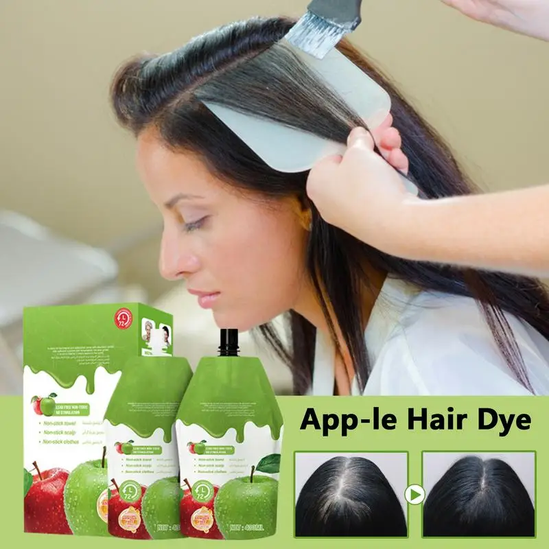 

Hair Dye Shampoo 430ml Hair Color Cream Gray Hair Coverage Black Hair Dye Shampoo Long Lasting Hair Color Cream For Men Women