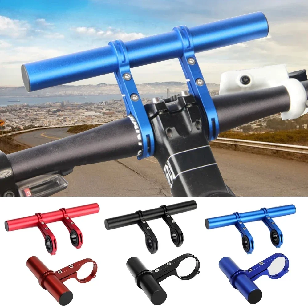 Bike Handlebar Extender Extension Carbon Fiber Bracket Aluminum Clamp For Bicycle Speedometer Headlight Light Lamp Holder