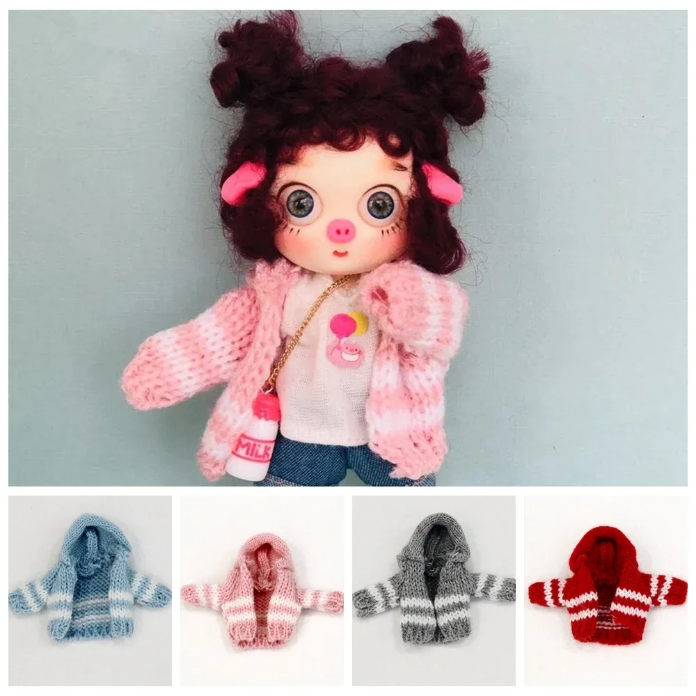 

Sweater Kawaii Girl Dolls Accessories for Ob11 16cm 17cm Bjd Doll Clothes Baby Clothes BJD Doll Accessories Cardigan Clothes