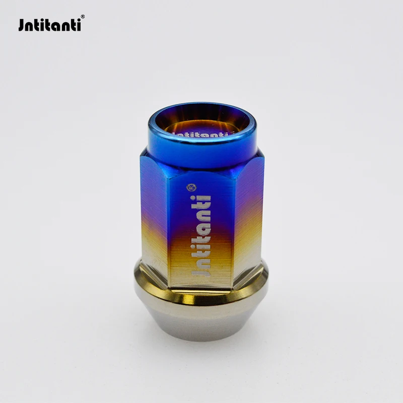 Jntitanti Gr5 titanium wheel  lug nut  cone seat M12x1.5x35mm close-end ring