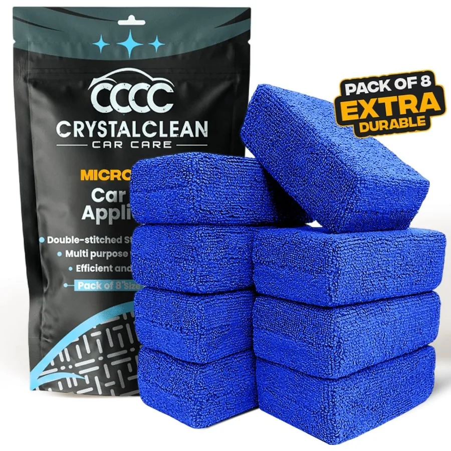 

Прямоугольные подушечки для аппликатора из микрофибры 5 х 3 шт. в упаковке из 8 шт. для детализации и полировки автомобиля Безворсовые мягкие полировальные губки Идеально подходят для Ap