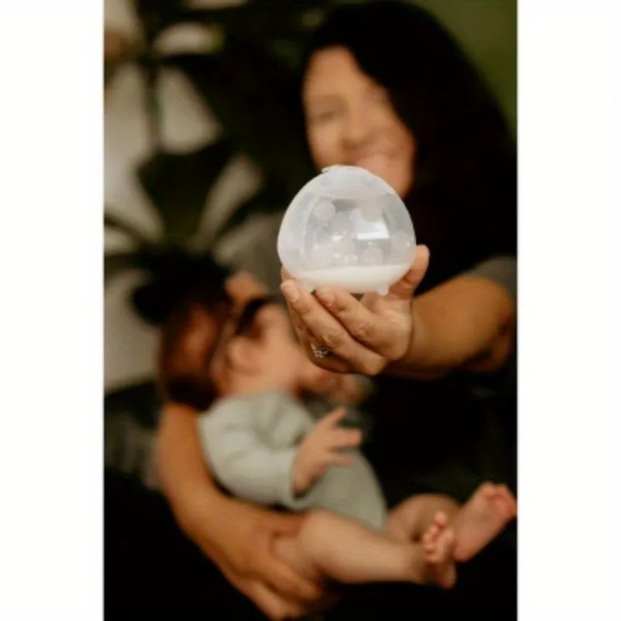 Силиконовый сборник грудного молока - 2,5 унции/75 мл, изготовлен из 100% пищевого силикона премиум-класса, кормление грудью