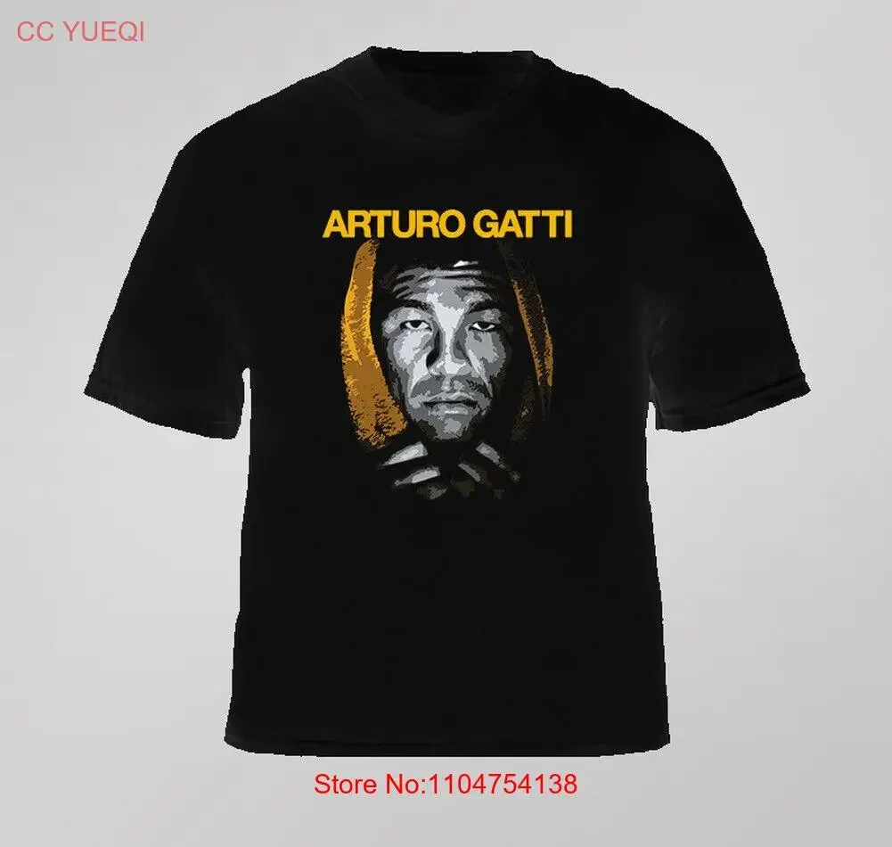 Arturo Gatti Boxer Tribute Camiseta vintage Lavado Estirado Moda cómoda Versátil Ropa de calle ligeramente ropa de diseñador