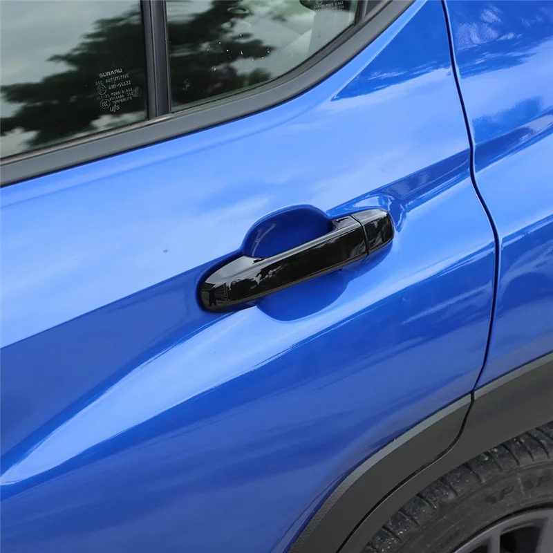 لسوبارو Crosstrek 2024 فورستر 2019-2022 غطاء مقبض الباب الخارجي للسيارة ملحقات الكسوة أسود لامع #2