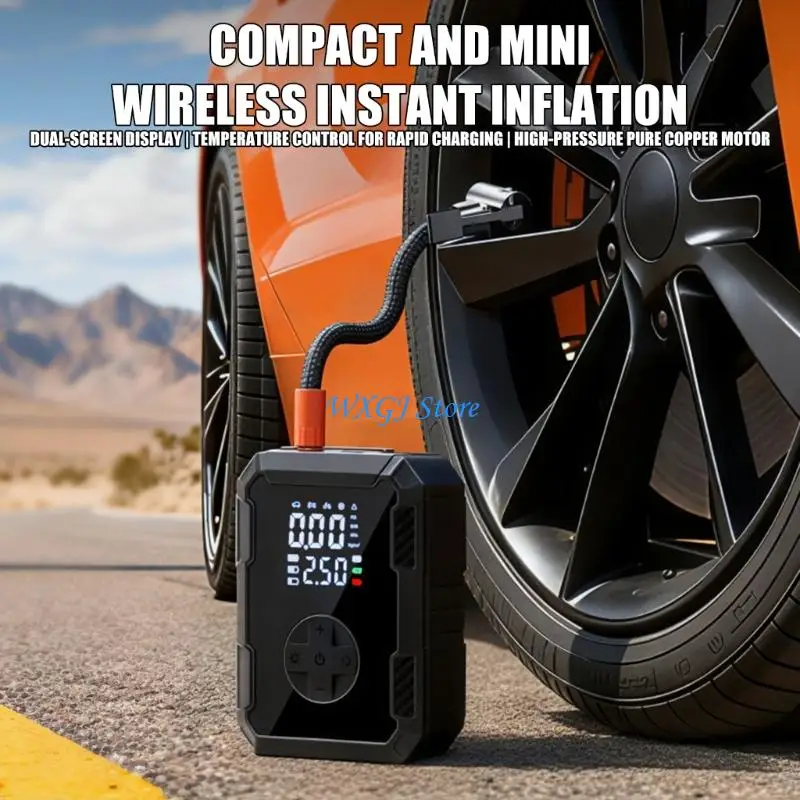 37JE Fast Charging Cordless Air Compressor Pump For Automobile Tires And Other Inflatable Items