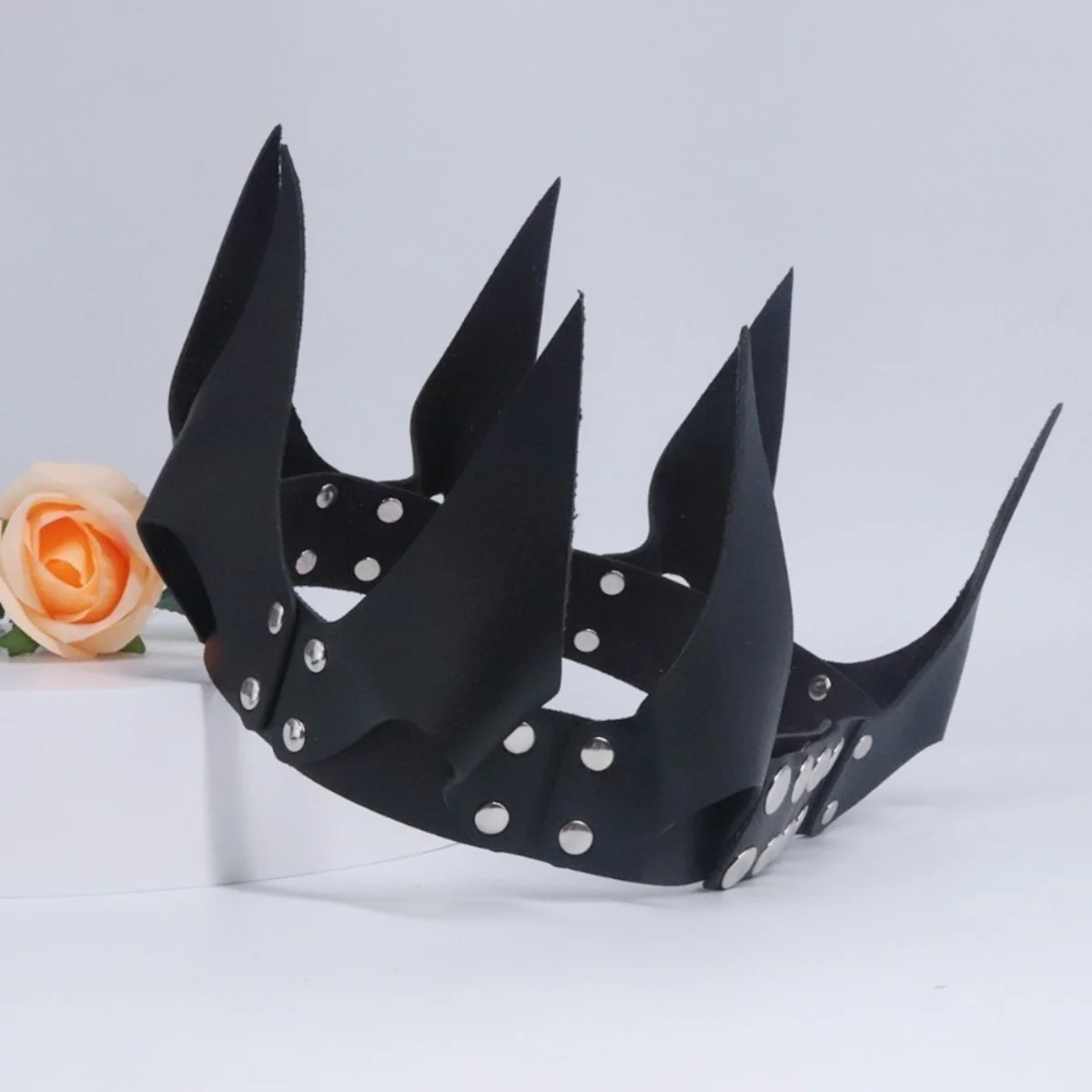 Halloween Women'S Flame Crown Headpiece, Gothic Devil Queen Costume Crown, Dark Punk Cosplay Dress-Up Party Role-Playing