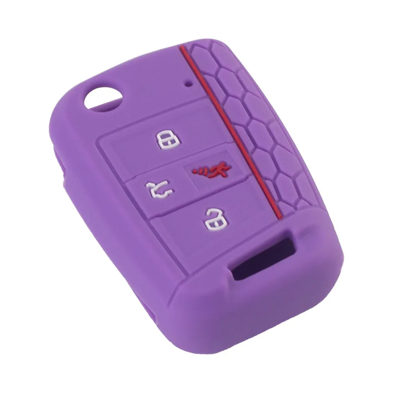 

Suitable for Volkswagen Multivan folding 4-button silicone key cover, Metrovan Multivan honeycomb key bag protective cover
