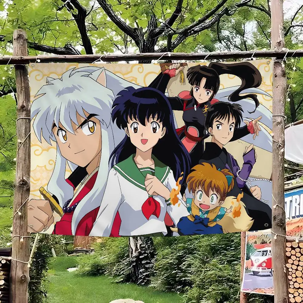 Classic Fantasy Anime I-Inuyasha Banner INS Style Outdoor Party Decoration Atmosphere Flag
