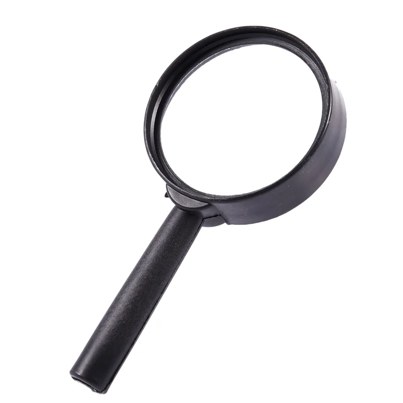 

10Pcs Handheld Black Plastic Frame 40Mm Lens 3X Magnifier Magnifying-B61B