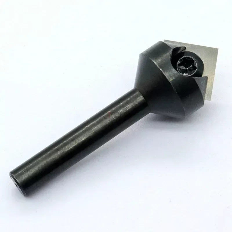 Imagem -03 - V-shaped Shank Carbide Router Bit 90 Graus Cabeça Chata Chanfro Fresa para Madeira Gravura Ferramenta de Corte 635 mm