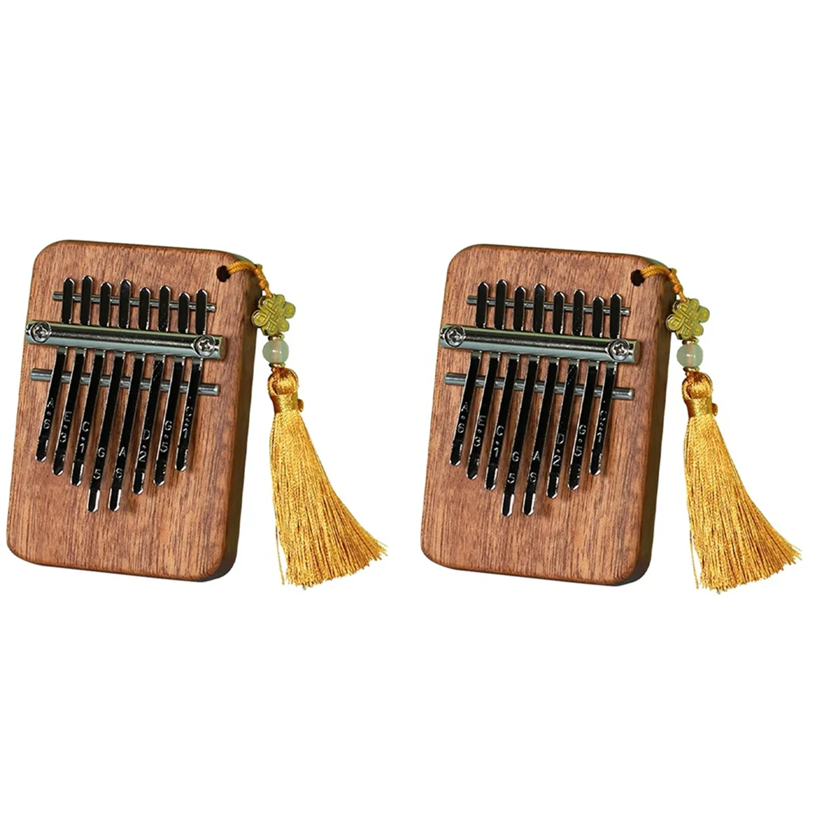 8-Tone Sapele Water Drop Medium Kalimba Portable Five-Finger Piano Suitable for Beginners Finger Piano Instrument C