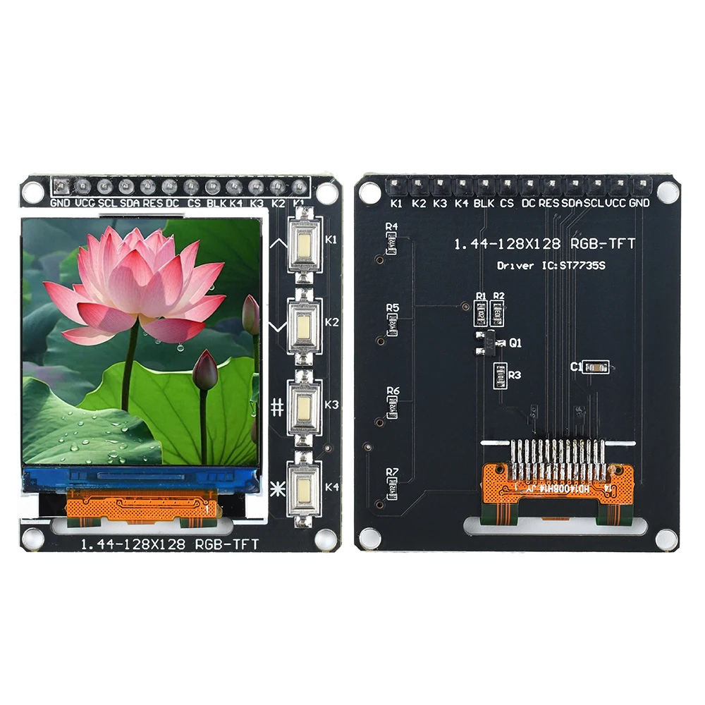 0,96/1,3/1,44/1,8 polegadas TFT IPS 7P SPI HD Módulo LCD colorido ST7735 / ST7789 Drive IC Kit de componentes eletrônicos