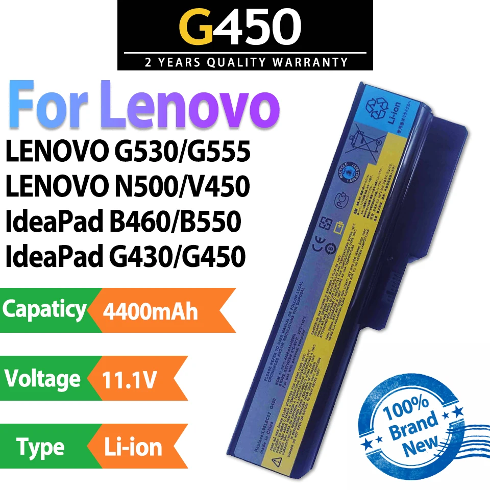 G450 4400Mah 11.1V Batteria Del Computer Portatile Per Lenovo B460 Lenovo B550 Lenovo G430 Lenovo G450 Lenovo G455 Lenovo G530 Lenovo G550 N500