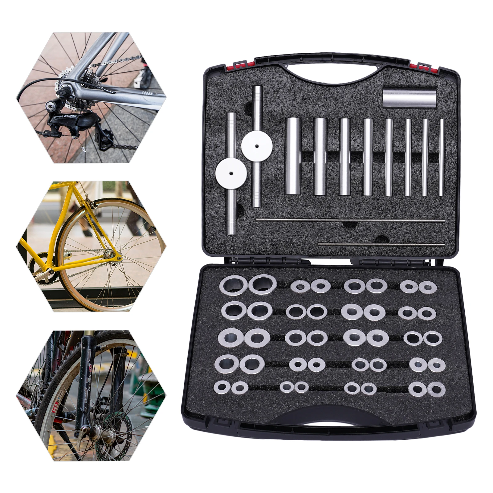 

Bike Bearings Installation Tool Set| Portable Bicycle Wheels/Hub Bearings Press Set| Bike Installation and Repair Hub Tools