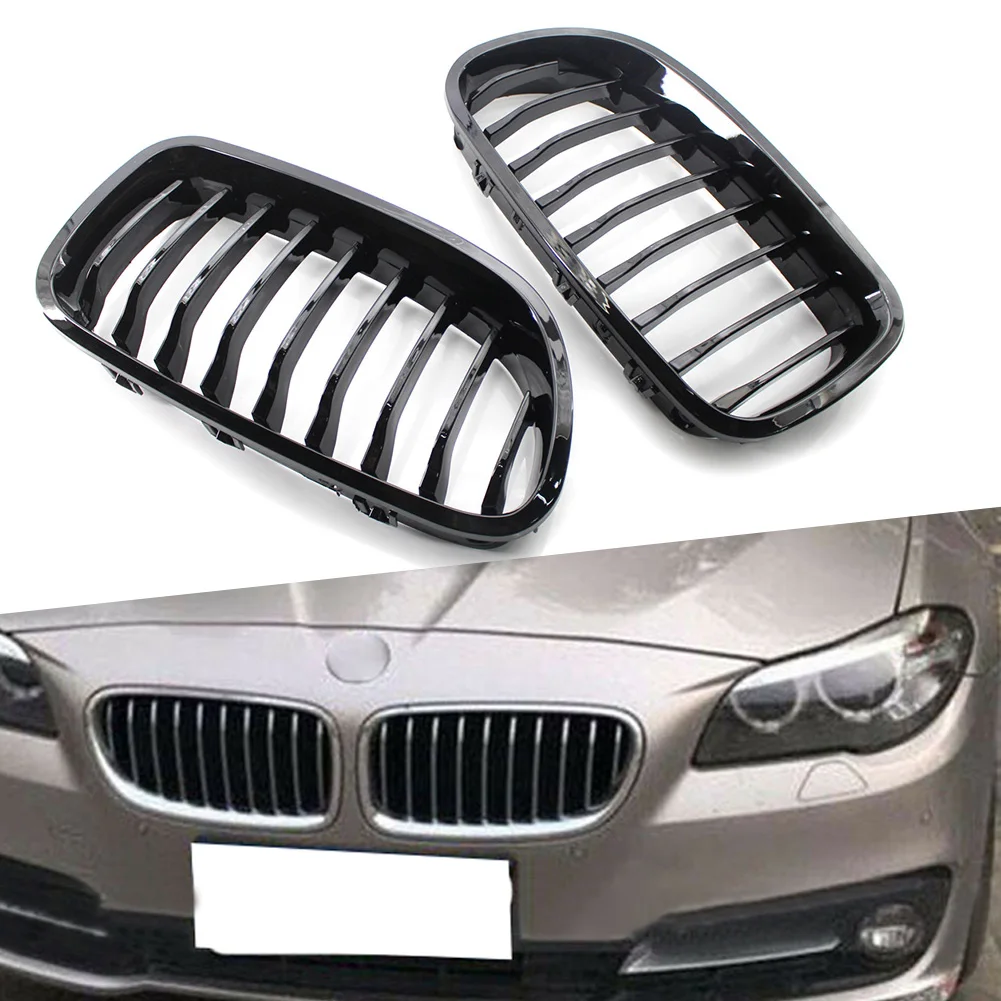 Gloss Black Car Front Kidney Grille Racing Grills For BMW F10 F11 M5 5Seires Sedan Touring 2010 2011 2012 2013 2014 2015 2016